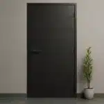 porta corta fogo p90 frisada preto fosco