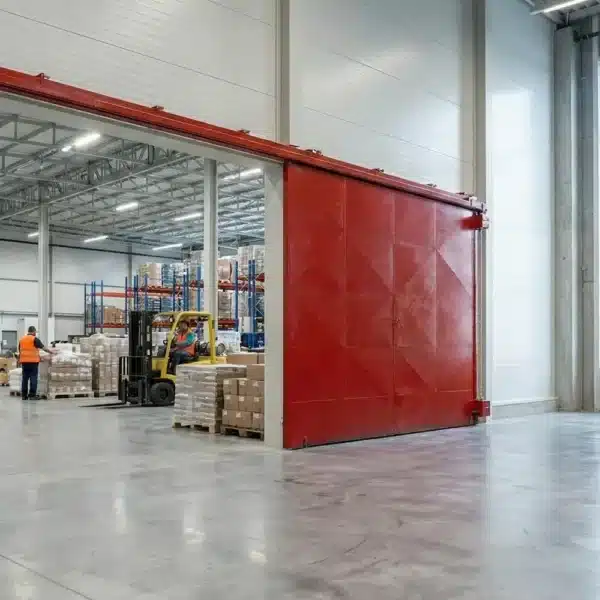 Portão industrial de correr corta fogo P240